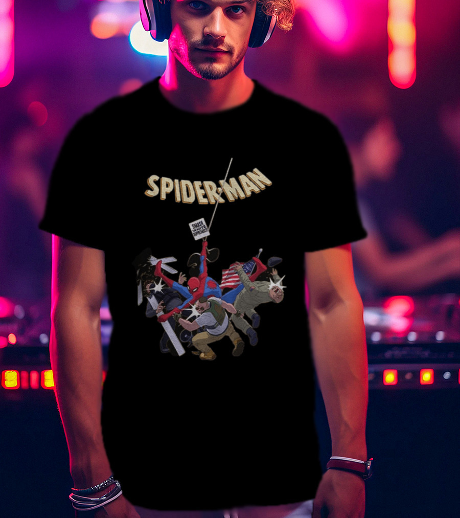 Smash White Supremacy Spider Man Action Against Hate T-Shirt