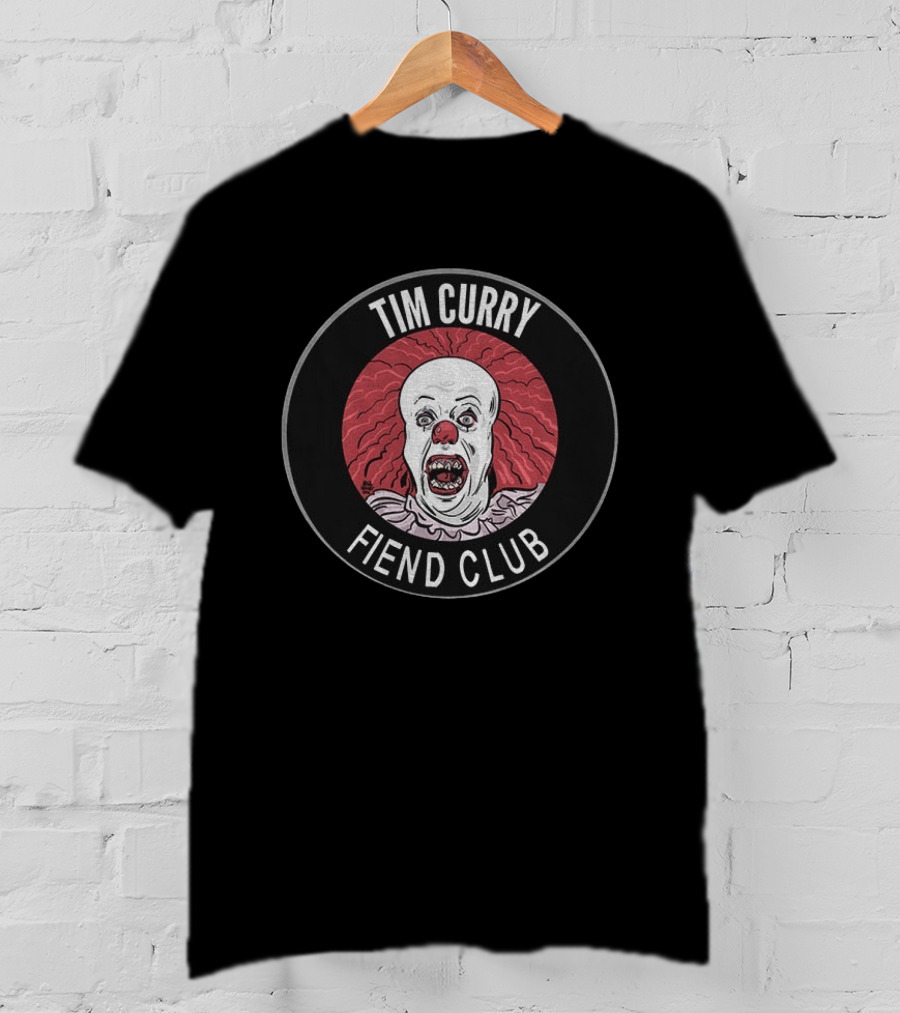 Tim Curry Pennywise Horror Fiend Club Round T-Shirt
