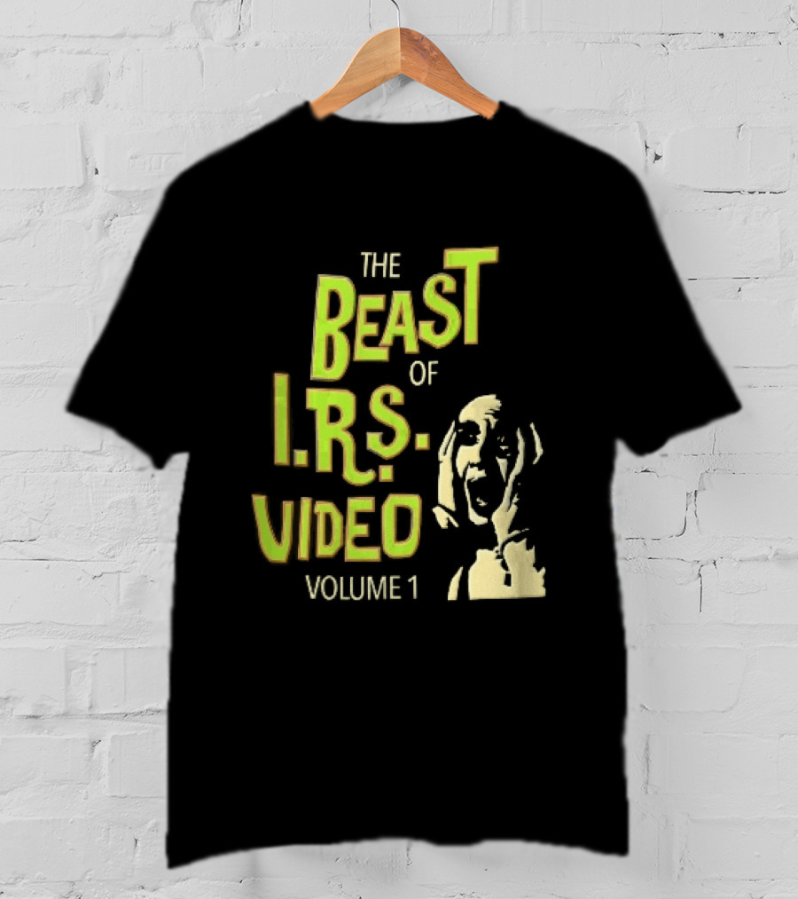 The Beast Of IRS Video Volume 1 Screaming Horror Face T-Shirt