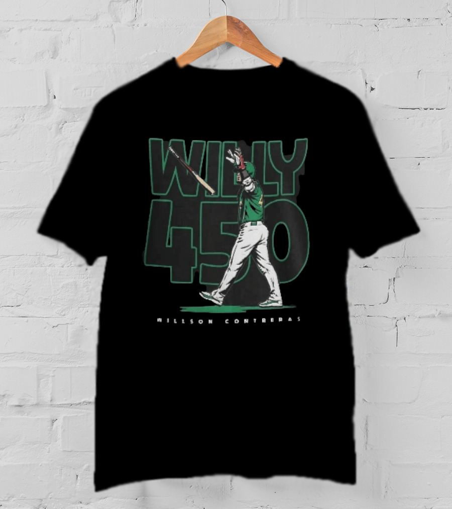 Willy 450 Willson Contreras Baseball Bat Flip Celebration T-Shirt