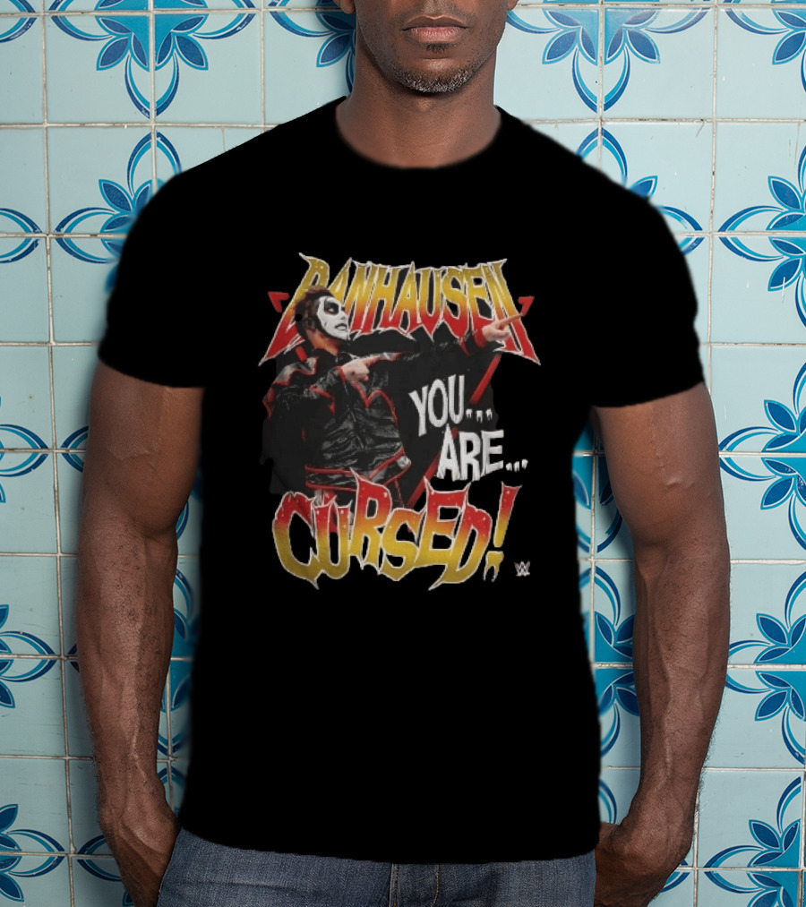 Danhausen Wrestler You Are Cursed Face Paint Pointing Finger WWE T-Shirt