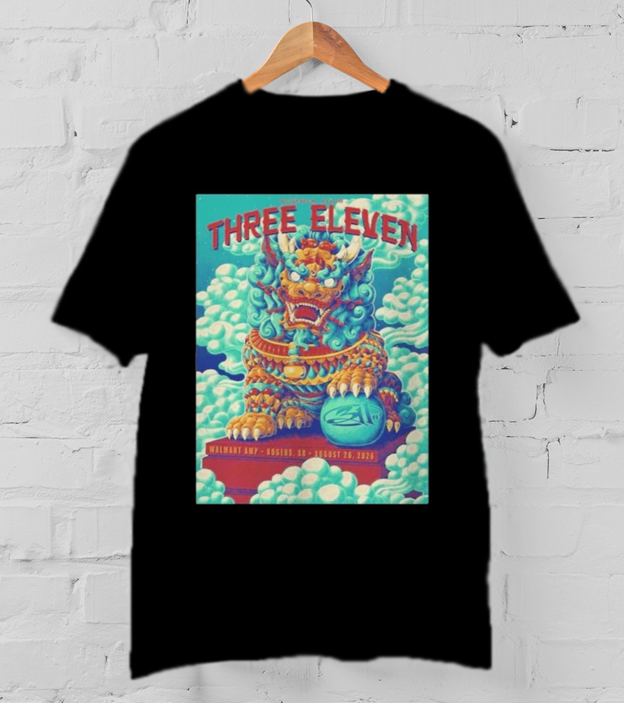 Three Eleven Concert Rogers AR Walmart AMP August 26 2026 Event Tiger Chinese T-Shirt