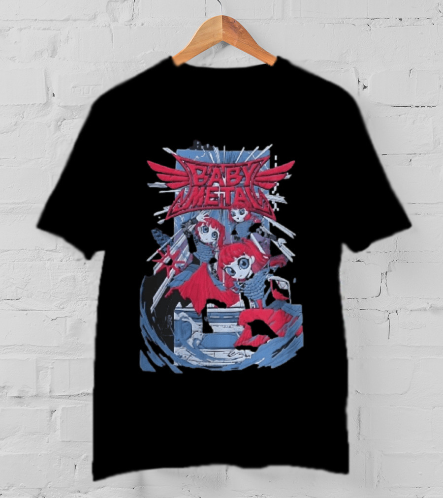 Babymetal Cartoon Redhead Gothic Female Performers Anime T-Shirt