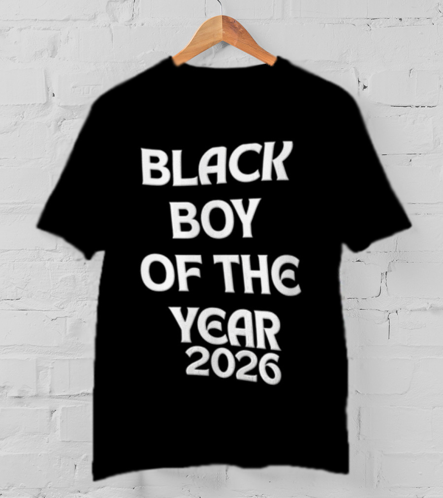 Black Boy Of The Year 2026 Empowerment Pride T-Shirt