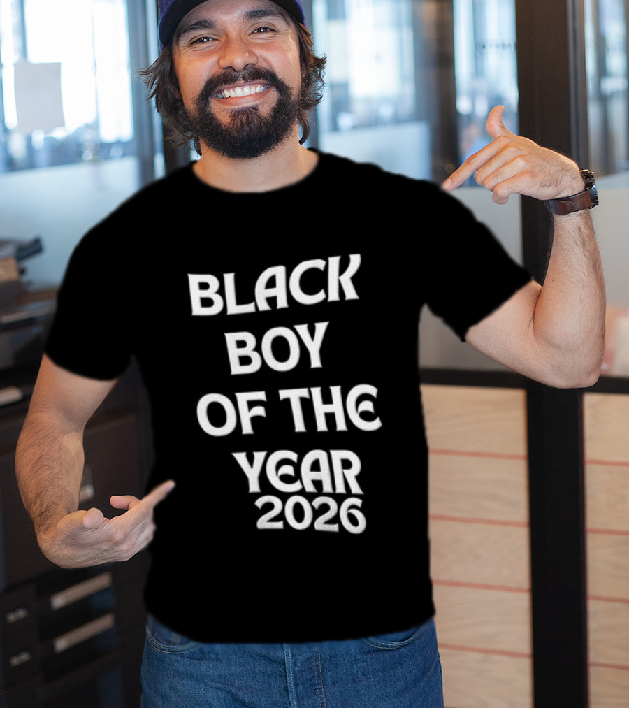 Black Boy Of The Year 2026 Empowerment Pride T-Shirt