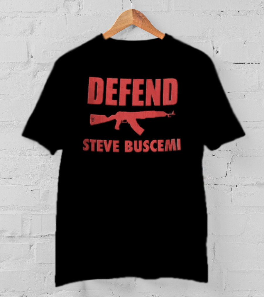 Defend Steve Buscemi Red AK 47 Rifle T-Shirt