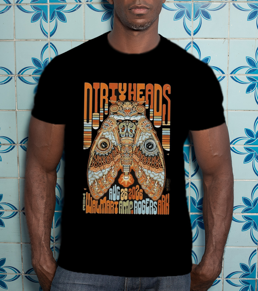 Dirty Heads August 26 2026 Walmart AMP Rogers AR Butterfly T-Shirt