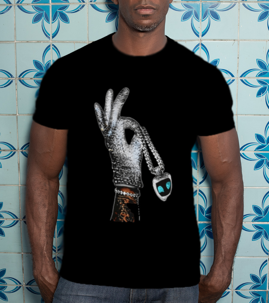 Drake Iceman Astro Bot Glove Necklace T-Shirt