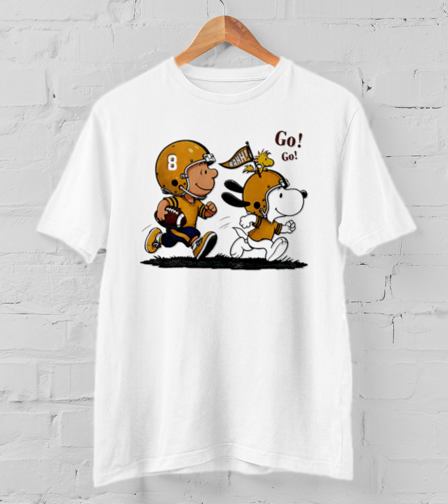 Charlie Brown Snoopy Peanuts Football Go Go Pittsburgh 2026 T-Shirt