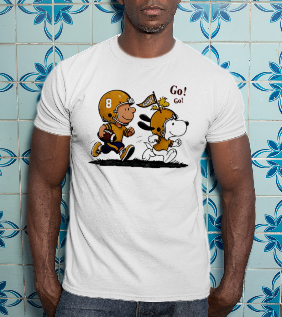 Charlie Brown Snoopy Peanuts Football Go Go Pittsburgh 2026 T-Shirt