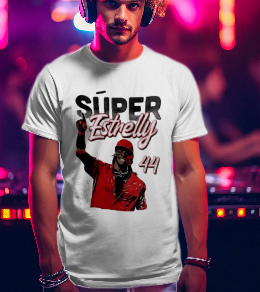 Elly De La Cruz Súper Estrelly 44 Cincinnati Reds T-Shirt
