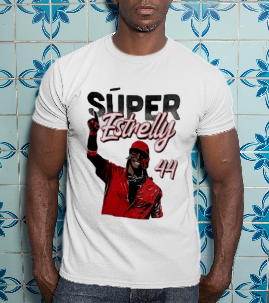 Elly De La Cruz Súper Estrelly 44 Cincinnati Reds T-Shirt