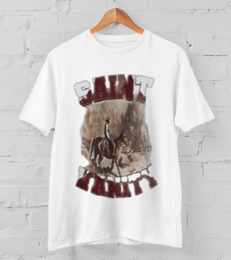 Saint Vanity Cowboy Horse Western T-Shirt