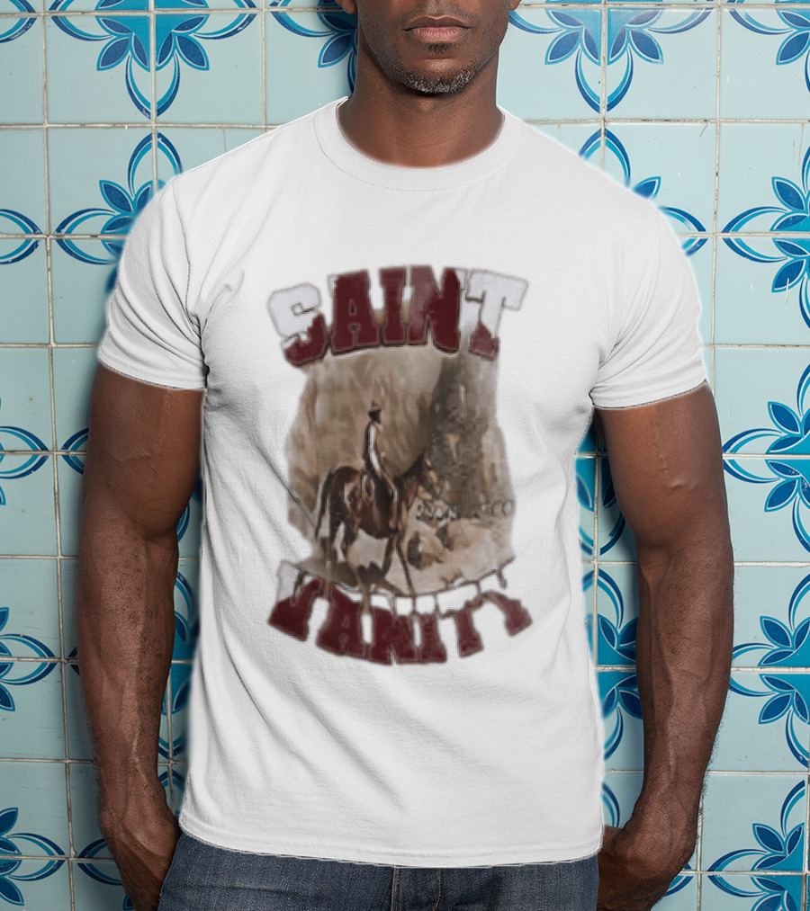 Saint Vanity Cowboy Horse Western T-Shirt