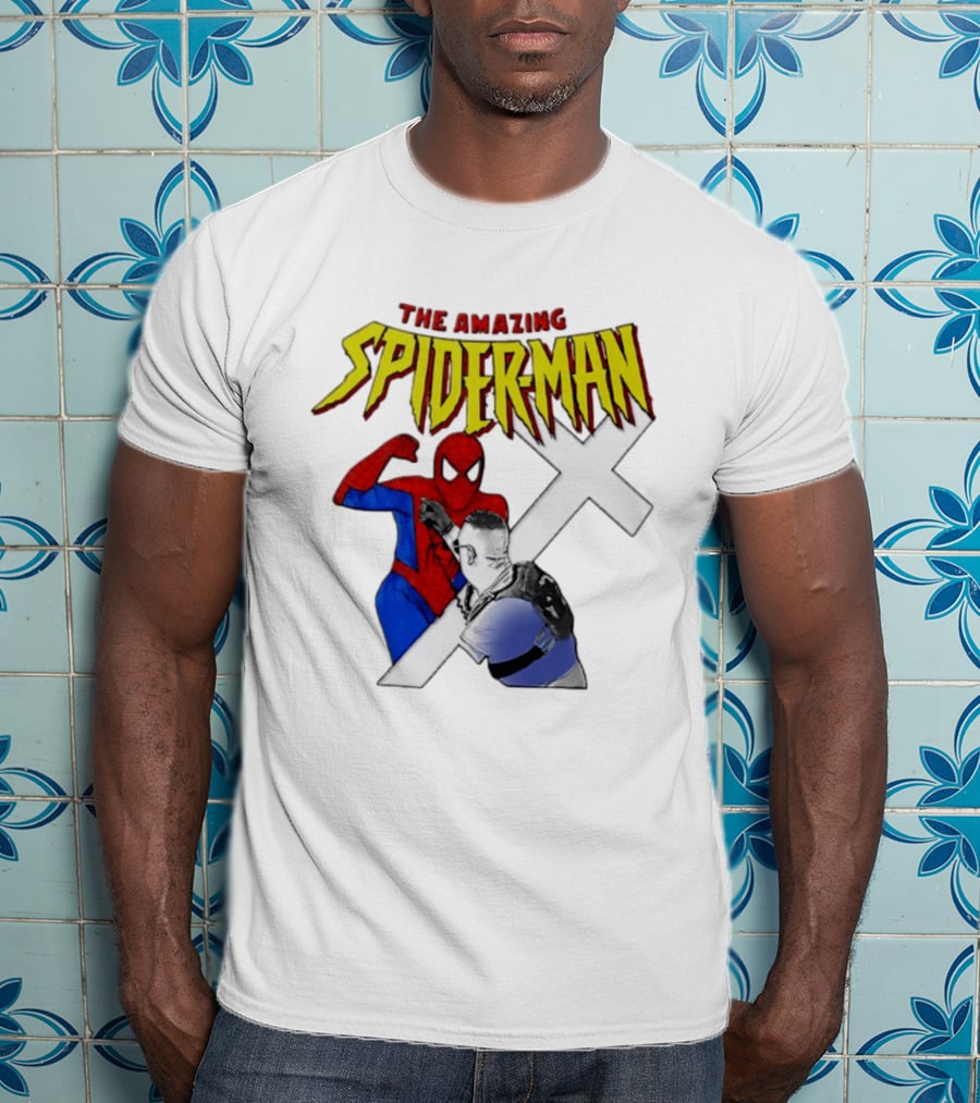 The Amazing Spider Man Vs Jake Lang Comic Style Showdown T-Shirt