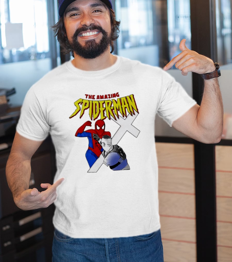 The Amazing Spider Man Vs Jake Lang Comic Style Showdown T-Shirt