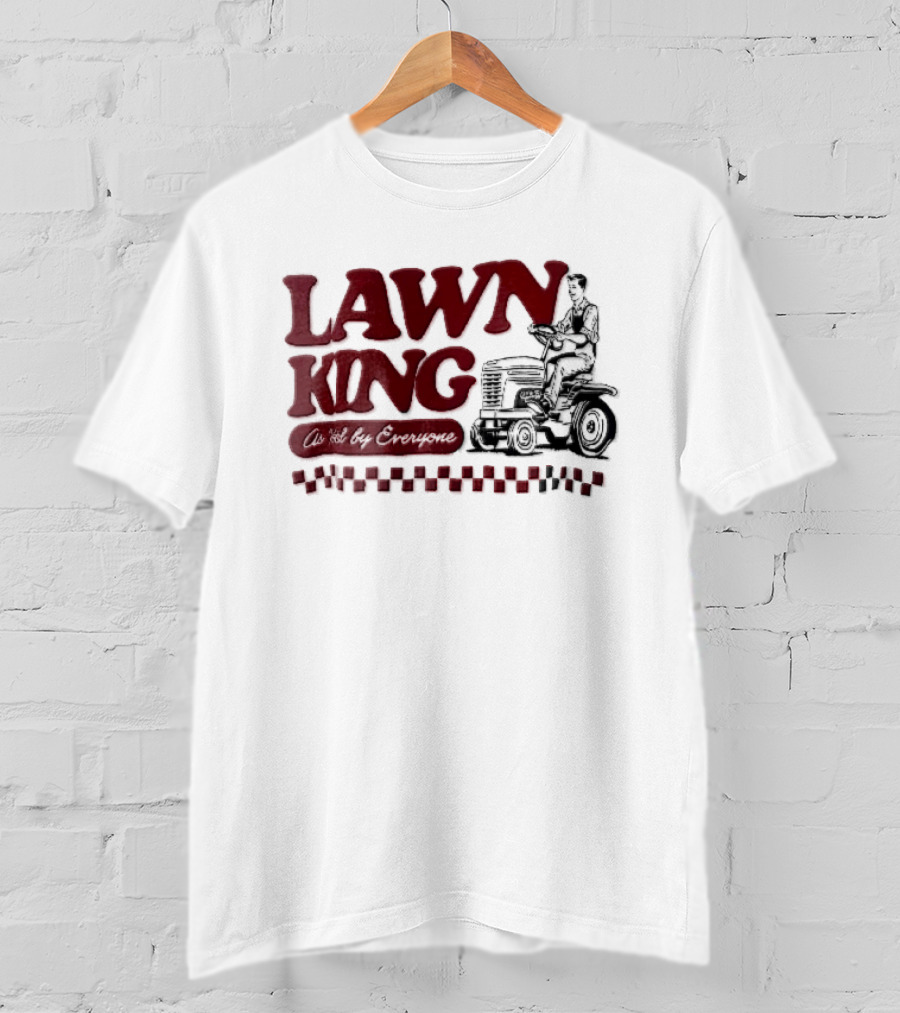 Lawn King Man Riding Mower Tractor As Voted By Everyone T-Shirt