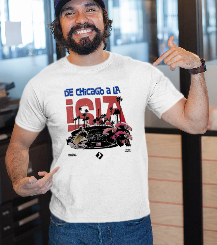 De Chicago A La Isla Puerto Rican Heritage Night White Sox 2026 T-Shirt