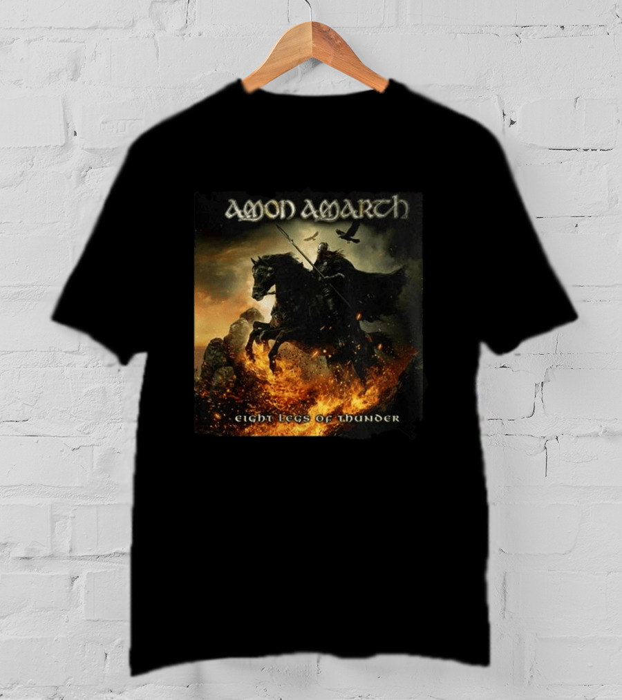 Amon Amarth Eight Legs Of Thunder New Single Viking Warrior Album Cover T-Shirt