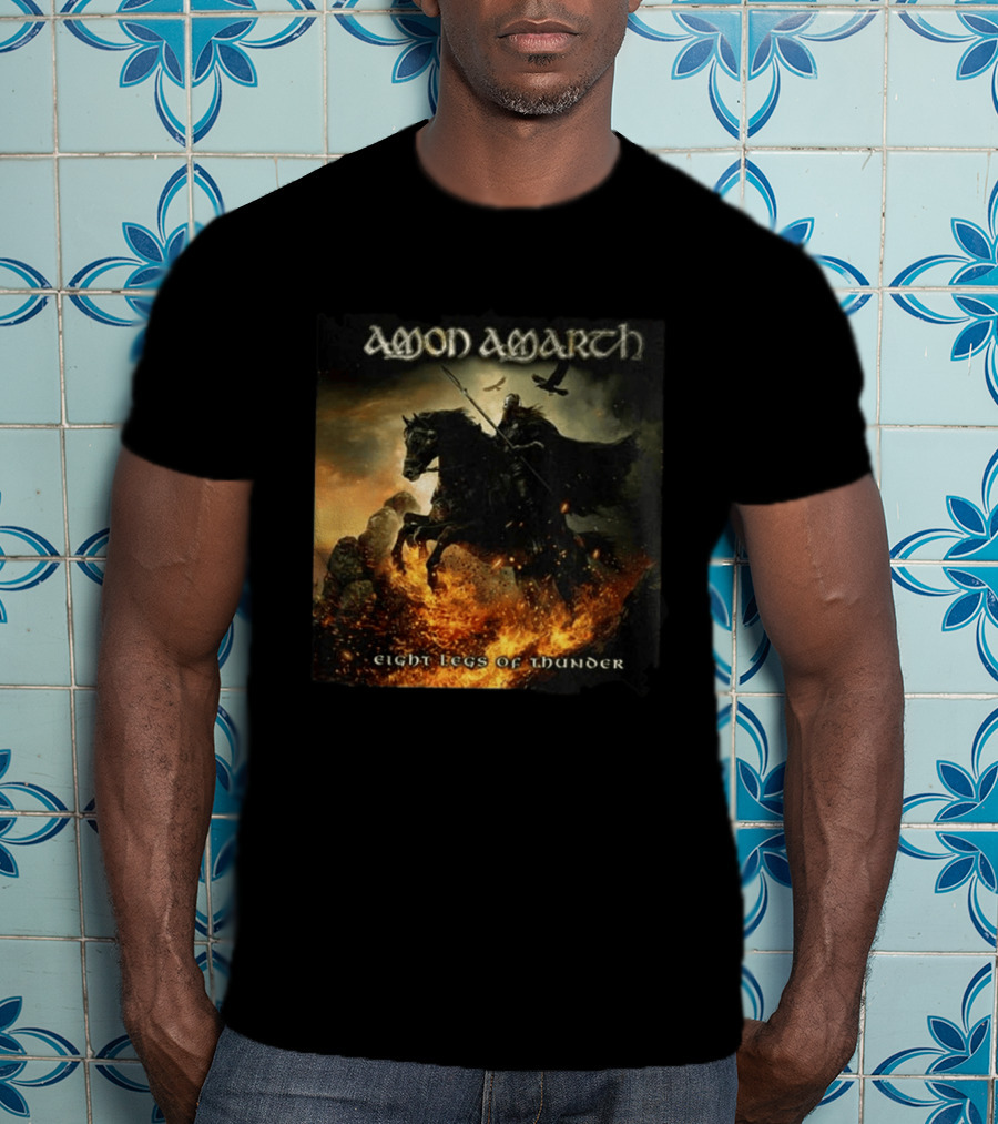 Amon Amarth Eight Legs Of Thunder New Single Viking Warrior Album Cover T-Shirt