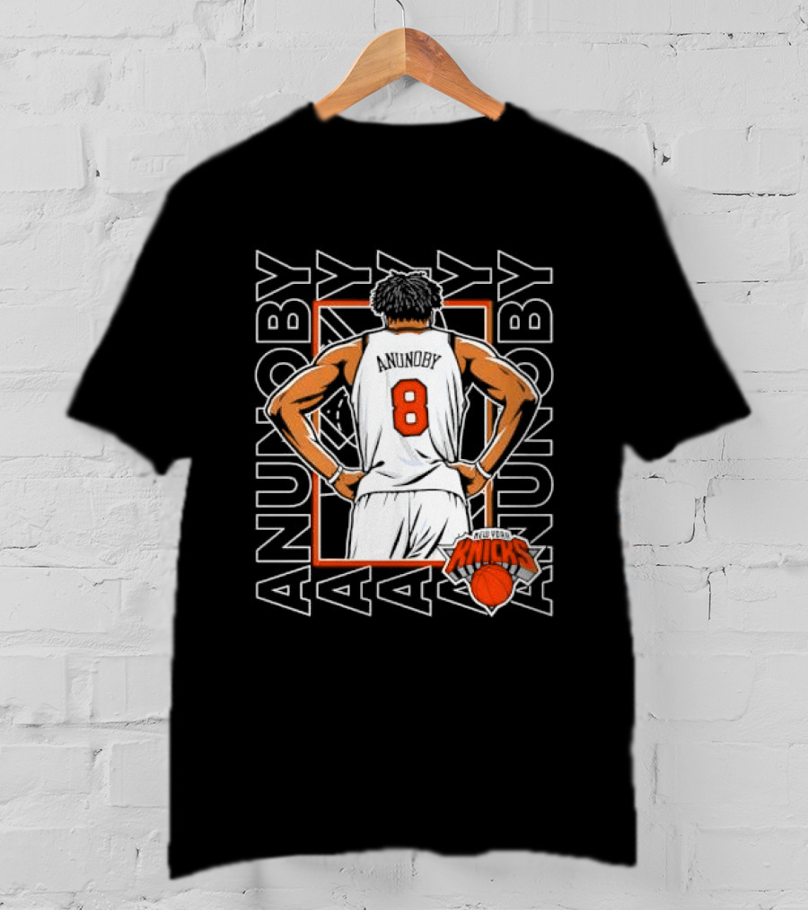 Anunoby New York Number 8 Basketball Player Knicks T-Shirt