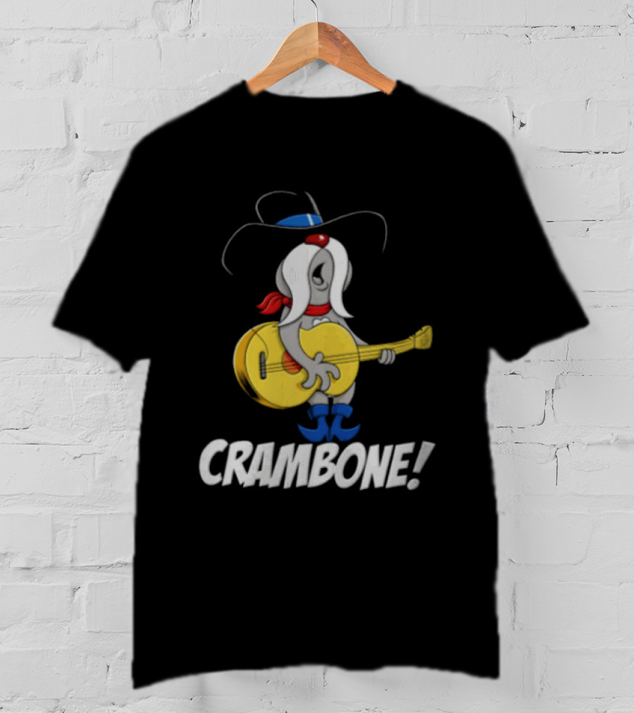 Crambone Guitar Playing Character With Cowboy Hat And Boots T-Shirt