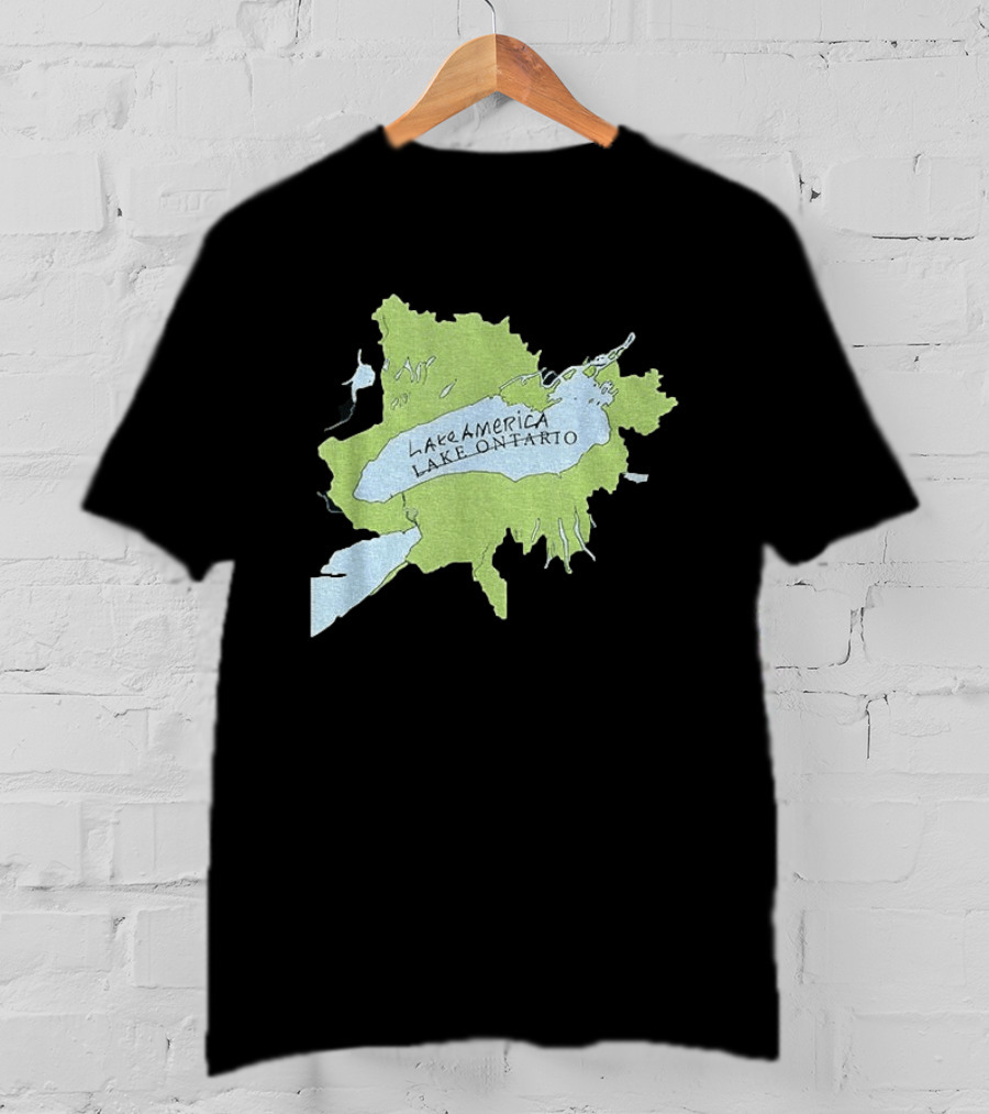 Lake America Lake Ontario Geography Humor Map T-Shirt