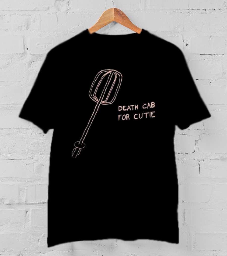 Death Cab For Cutie Pink Hand Drawn Electric Mixer Attachment T-Shirt