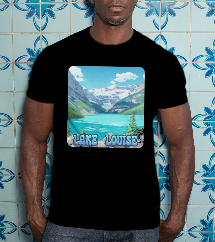Lake Louise Canada Scenic Mountain Lake View T-Shirt
