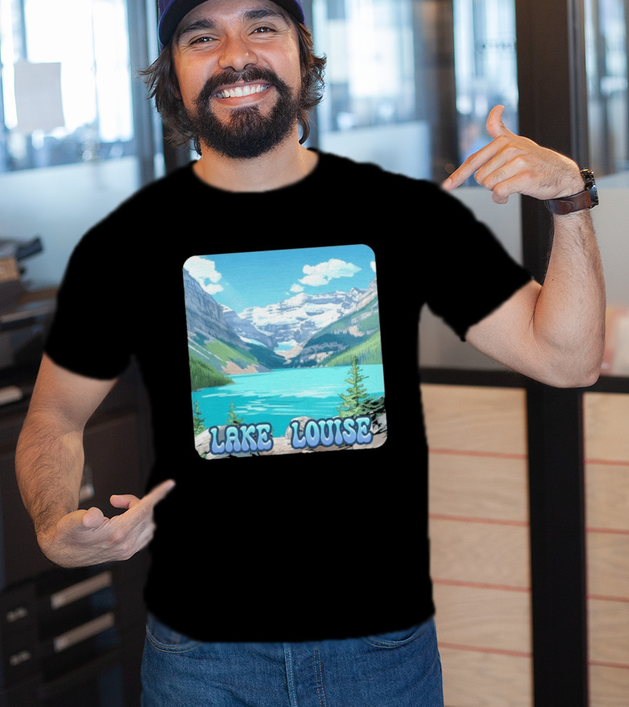 Lake Louise Canada Scenic Mountain Lake View T-Shirt