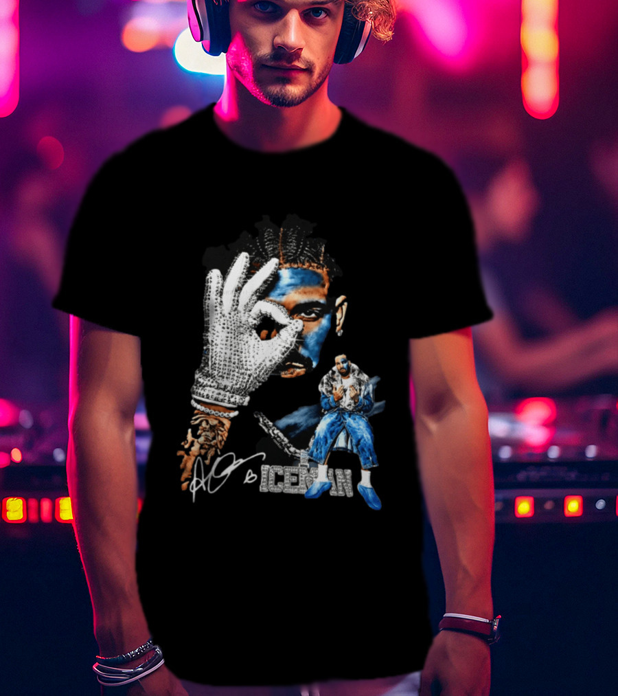 Drake Ice Man Brodie Signature Bling T-Shirt