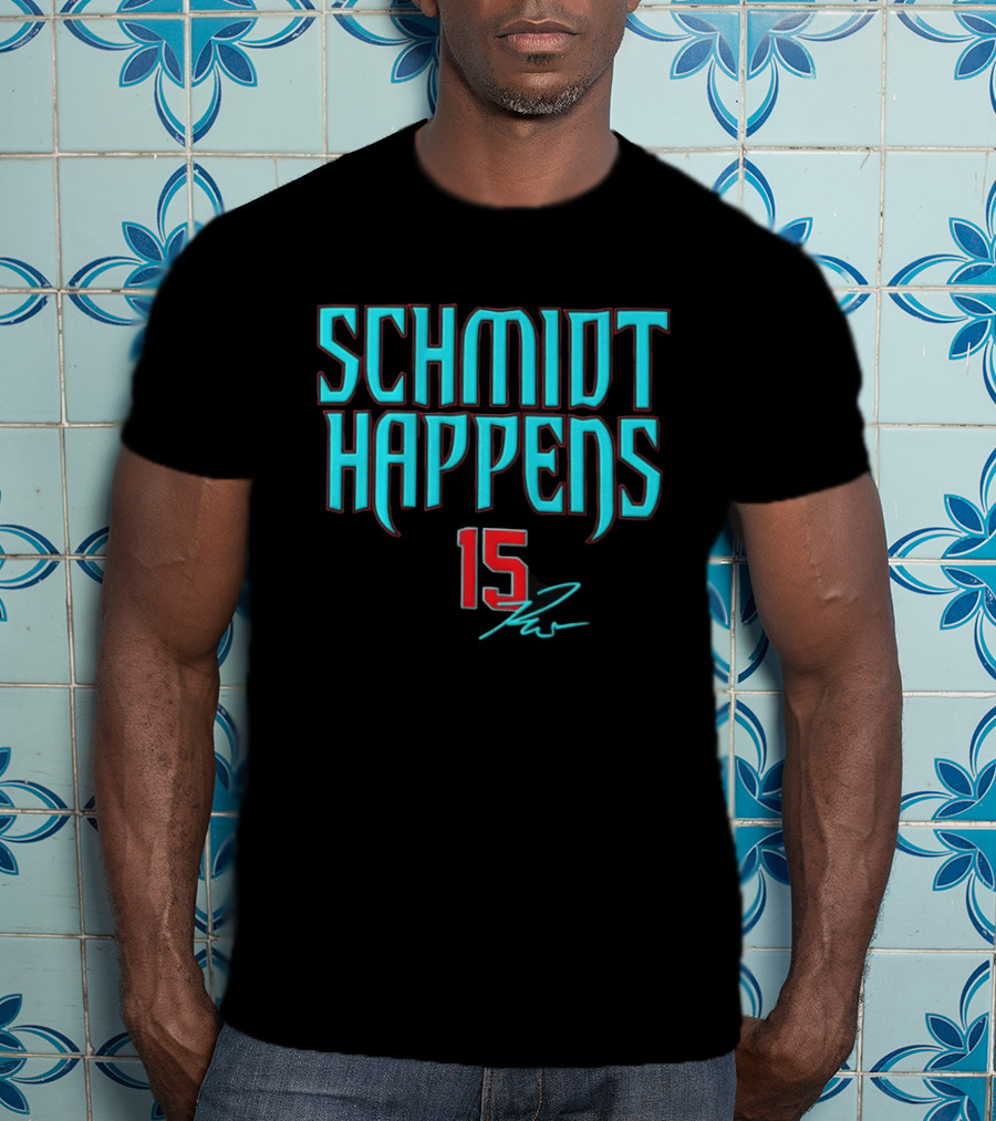 Schmidt Happens 15 Arizona Diamondbacks Ryan Waldschmidt T-Shirt