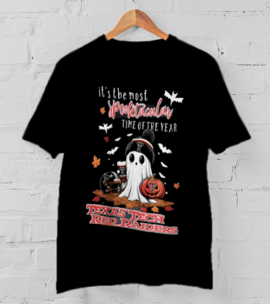 Texas Tech Red Raiders Most Spooktacular Time Of Year Ghost Pumpkin T-Shirt