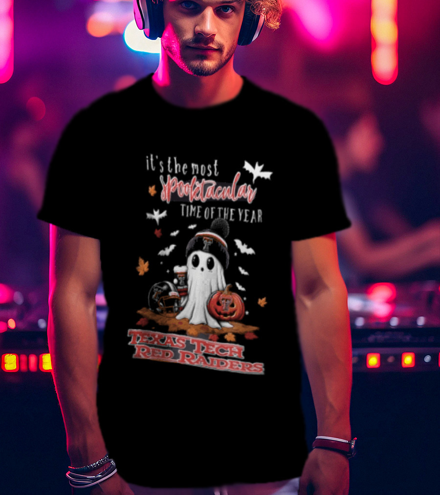 Texas Tech Red Raiders Most Spooktacular Time Of Year Ghost Pumpkin T-Shirt