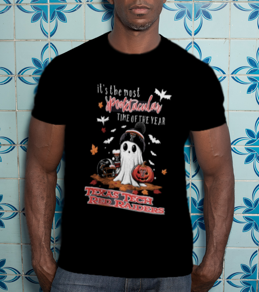 Texas Tech Red Raiders Most Spooktacular Time Of Year Ghost Pumpkin T-Shirt