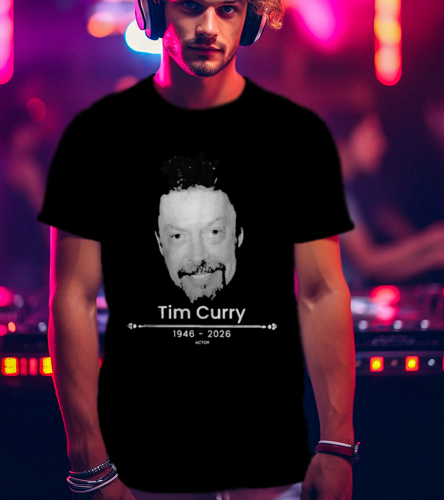 Tim Curry 1946 2026 Actor Face T-Shirt