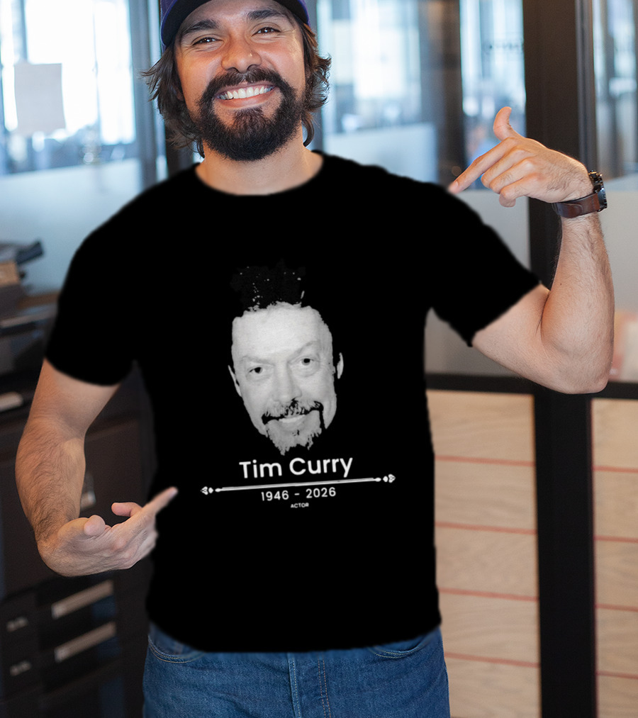 Tim Curry 1946 2026 Actor Face T-Shirt
