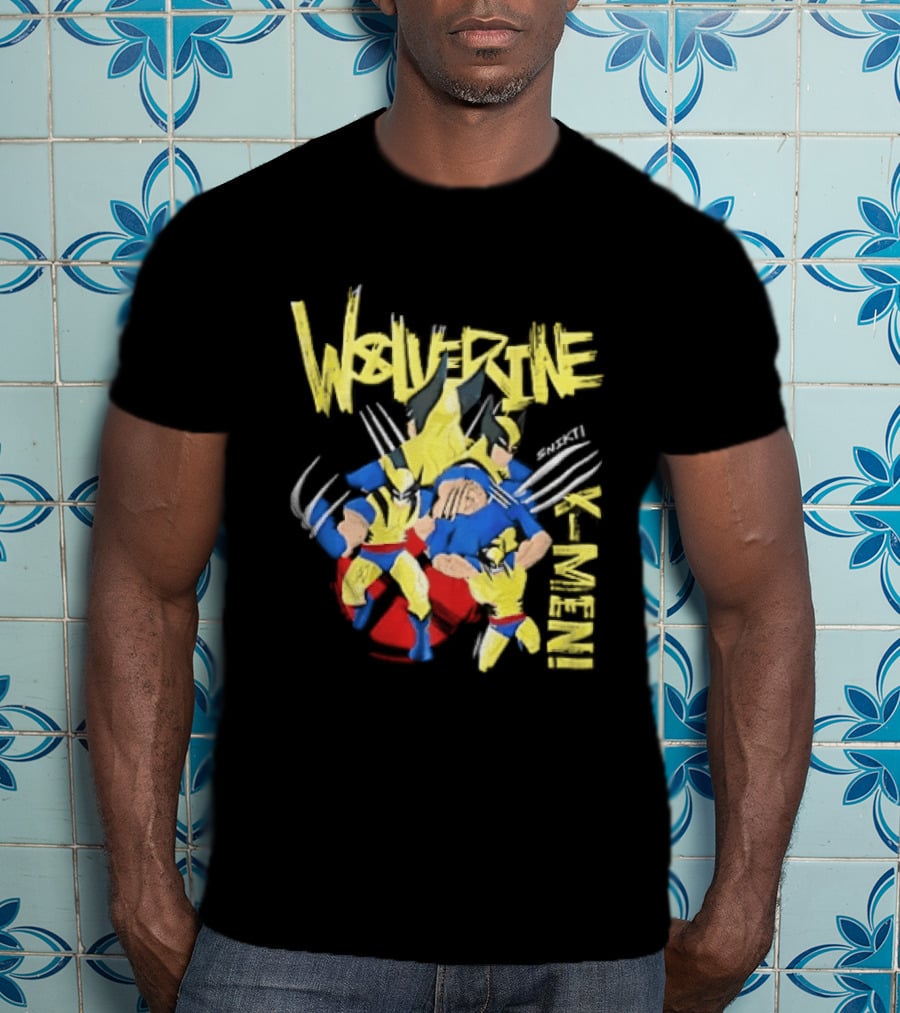 Wolverine Snikt X Men Comic Claws Action T-Shirt