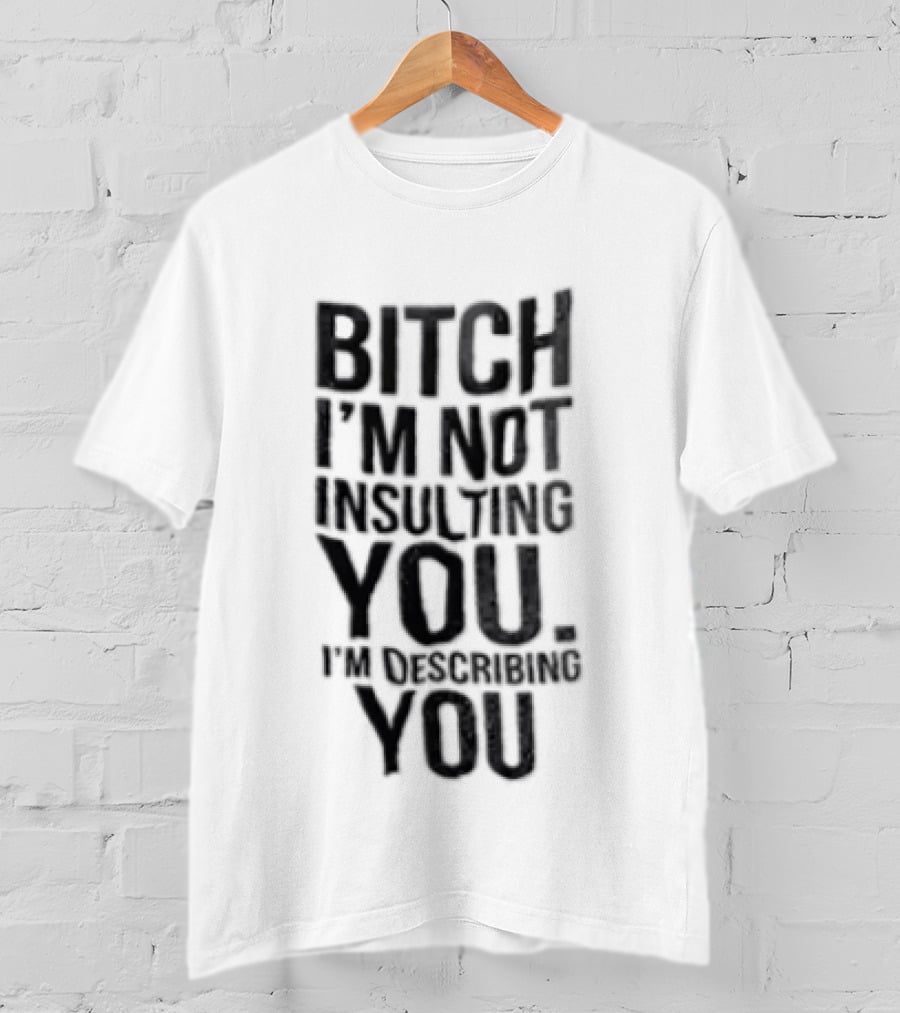 Bitch I'm Not Insulting You I'm Describing You T-Shirt