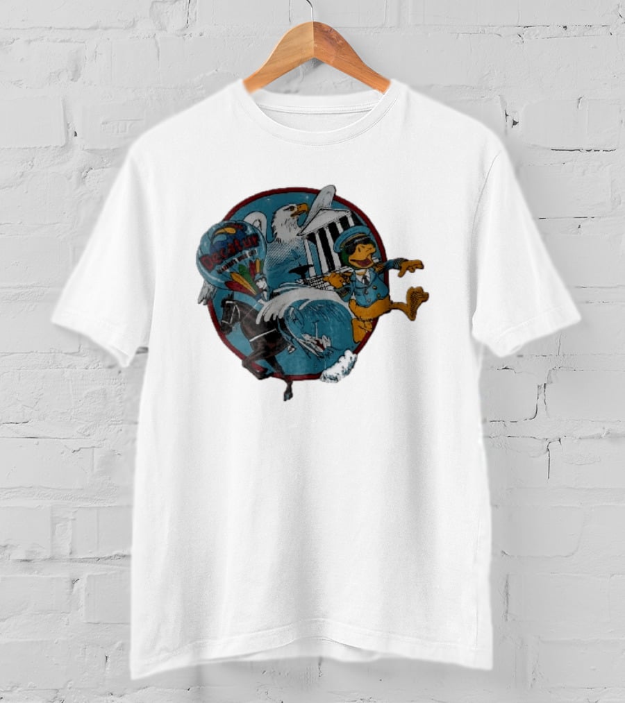 Decatur Alabama River City Cartoon Duck Horse Eagle Balloon T-Shirt