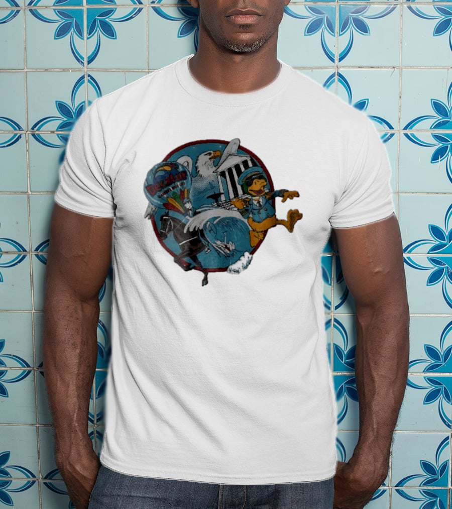 Decatur Alabama River City Cartoon Duck Horse Eagle Balloon T-Shirt