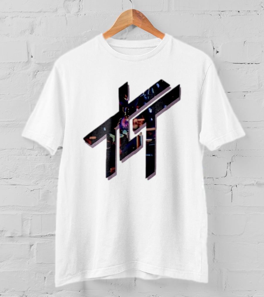 Living Tombstone Monogram Stage Lights 3D Purple Shadow T-Shirt
