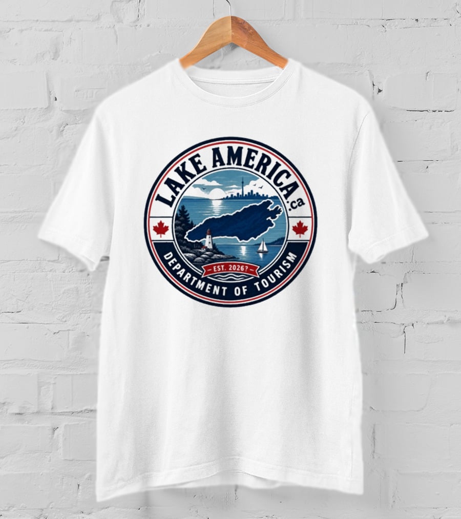 Lake America Department Of Tourism Scenic Adventure Est 2026 T-Shirt