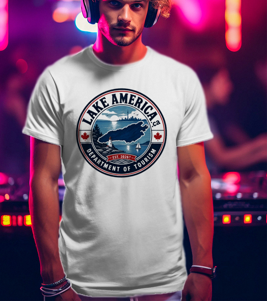 Lake America Department Of Tourism Scenic Adventure Est 2026 T-Shirt