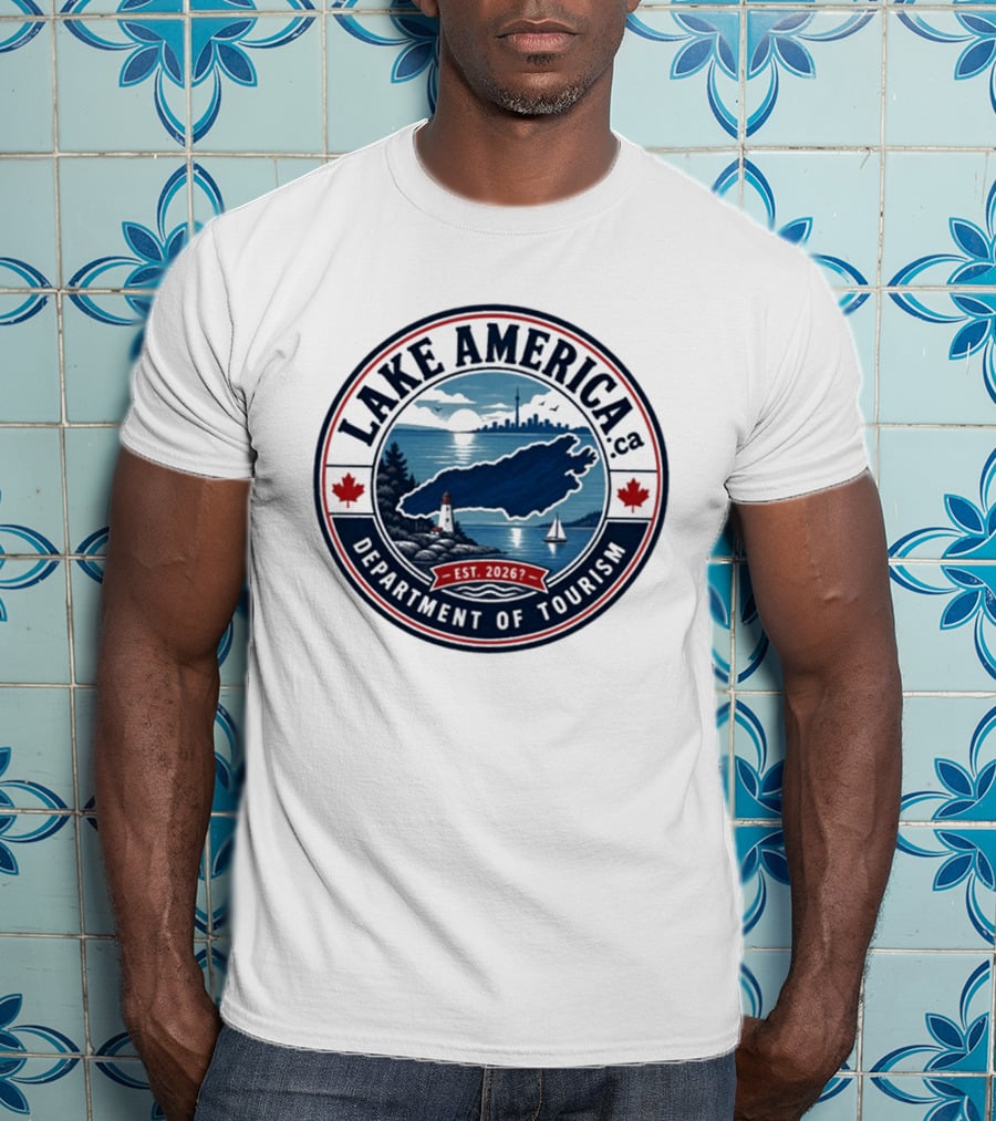 Lake America Department Of Tourism Scenic Adventure Est 2026 T-Shirt