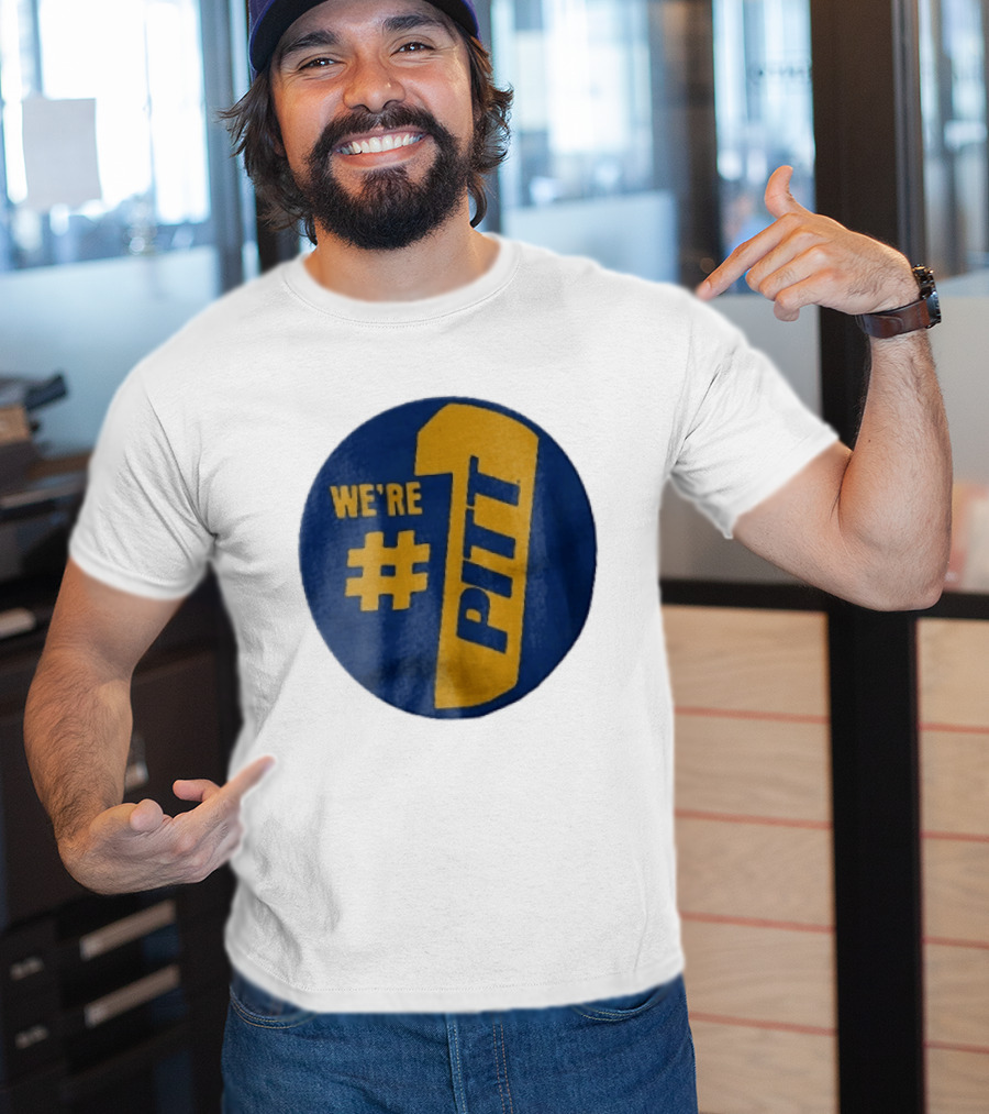 Pittsburgh Panthers Were Number 1 Pitt NCAA Yellow Blue T-Shirt