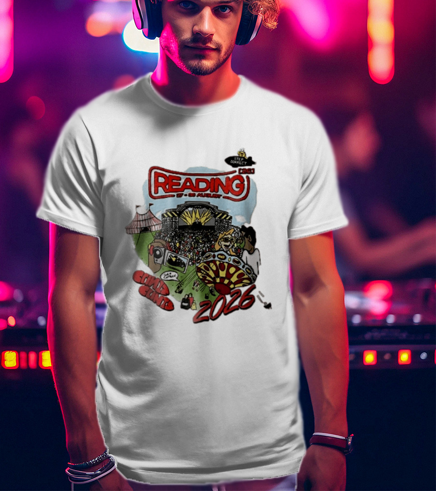 Reading 27 30 August 2026 Bycp Cartoon Crowd Concert Stage Ride Tent T-Shirt