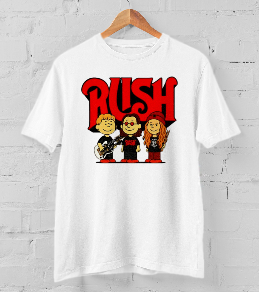 RUSH Band With Anika Nilles Classic Cartoon Characters T-Shirt