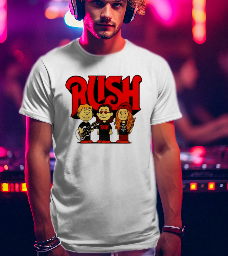 RUSH Band With Anika Nilles Classic Cartoon Characters T-Shirt