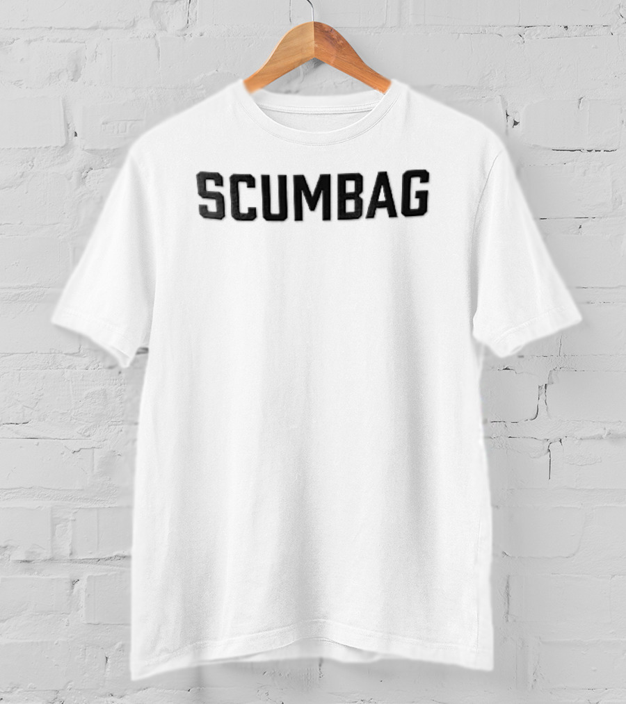 Scumbag Bold Text Grunge T-Shirt